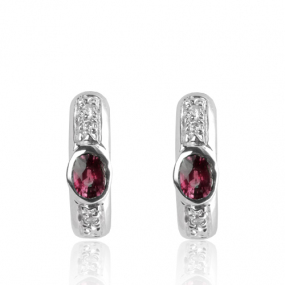Boucles d'oreilles rubis