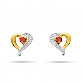 Boucles d'Oreilles Rubis