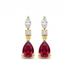 Boucles d'oreilles Rubis et Diamants similaire