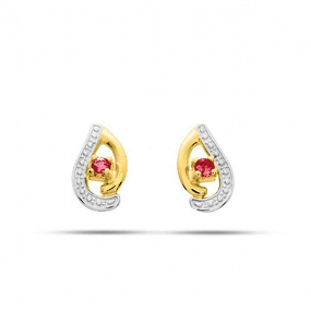 Boucles d'Oreilles Rubis