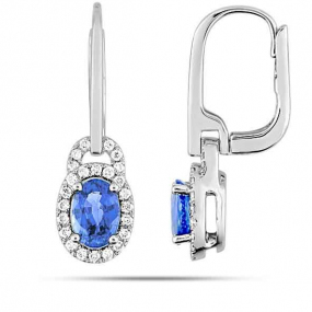 Boucles d'oreilles Saphir