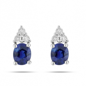 Boucles d'Oreilles Saphir