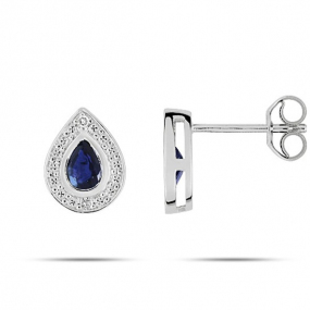 Boucles d'Oreilles Saphir