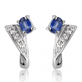 Boucles d'oreilles Saphir similaire