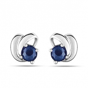 Boucles d'Oreilles Saphir