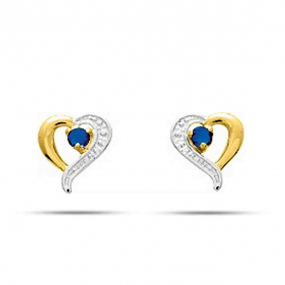Boucles d'Oreilles Saphir