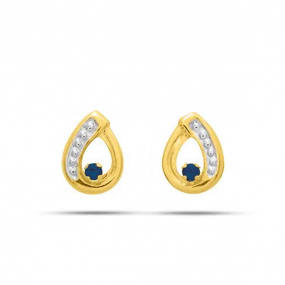 Boucles d'Oreilles Saphir