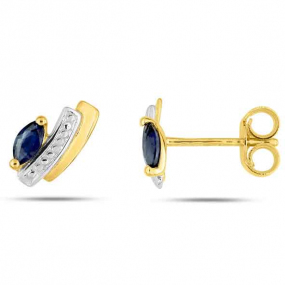 Boucles d'Oreilles Saphir