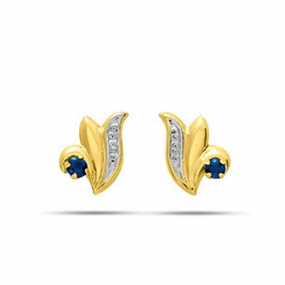 Boucles d'Oreilles Saphir