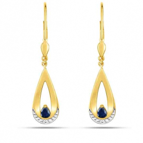Boucles d'Oreilles Saphir