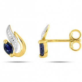 Boucles d'Oreilles Saphir