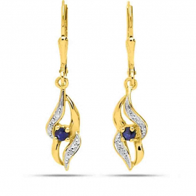 Boucles d'Oreilles Saphir