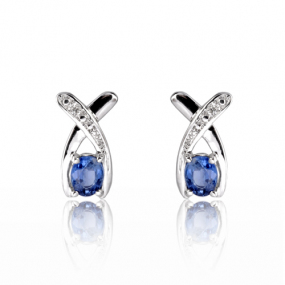 Boucles d'oreilles saphirs