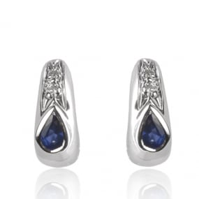 Boucles d'oreilles saphirs similaire