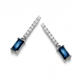 Boucles d'Oreilles Saphirs