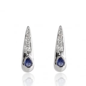 boucles d'oreilles saphirs similaire