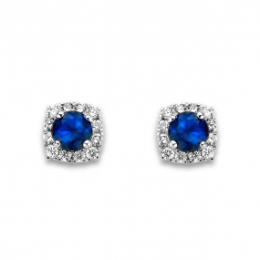 Boucles d'Oreilles Saphirs