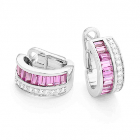 Boucles d'Oreilles Saphirs