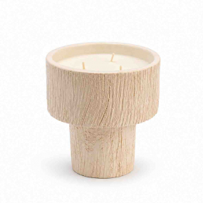Bougie Parfumée Coupe Striée Blanc similaire