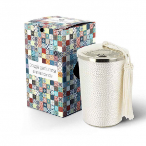 Bougie Parfume Sabra Maillechort - Fleur d'oranger - Blanc - 