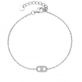 Bracelet argent bicolore oxydes - Naiomy