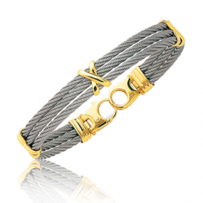 Bracelet Homme Cable AcierBracelet Homme luxe bracelet homme pas cher