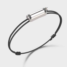 Bracelet Cordon Unknow Brand Love Affair Diamants - Argent