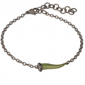 Bracelet corne verte Mano J en titane et similaire