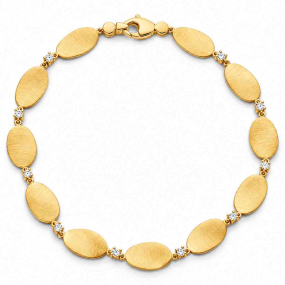 Bracelet motifs or et  Diamants en complément