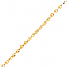 Bracelet en or 9 carats Grain de Caf� en compl�ment