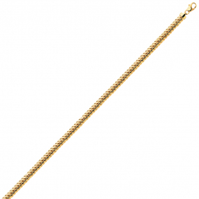 Bracelet en or 9 carats maille anglaise en compl�ment