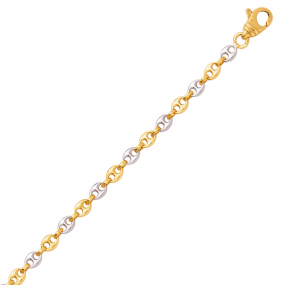 Bracelet en or Grain de Caf 3.2 mm