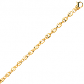 Bracelet en or Grain de Caf 4 mm 