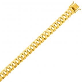 Bracelet en or maille Gourmette 7mm en rduction