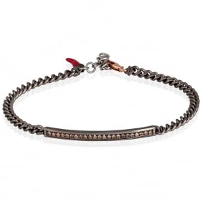 Bracelet Homme Mano J en titane et Or serti de diamants bRUNS