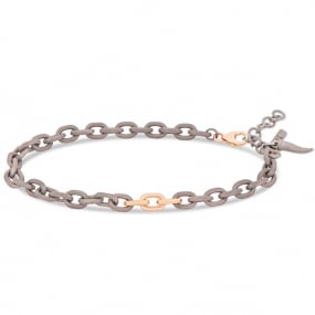 Bracelet Homme Mano J - titane et Or