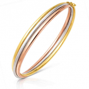 Bracelet jonc 3 ors soud�s similaire