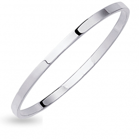 Bracelet jonc argent 4x2mm