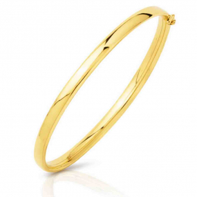 Bracelet jonc flexible or jaune  similaire