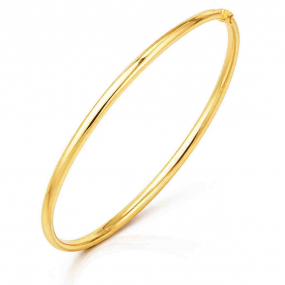 Bracelet jonc flexible or jaune 