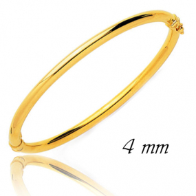 Bracelet Jonc or ouvrant 4 mm