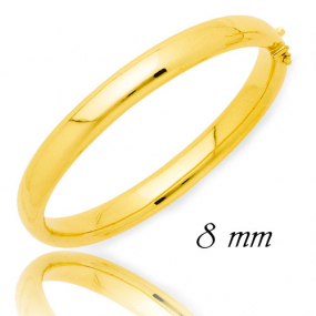 Bracelet Jonc or ouvrant 8 mm