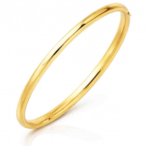 Bracelet jonc ouvrant or jaune 4mm similaire