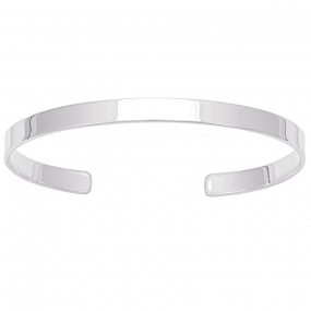 Bracelet jonc rigide en argent 5mm