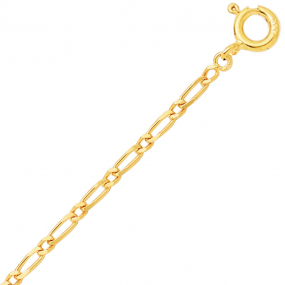 Bracelet maille Alterne 1.7mm -9K