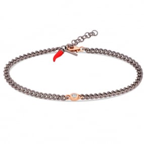 Bracelet Mano J titane et or et diamants