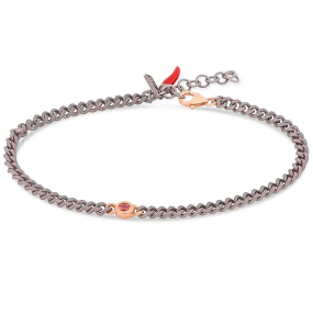 Bracelet Mano J titane et or et Rubis