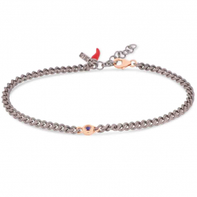 Bracelet Mano J titane et or et Saphir