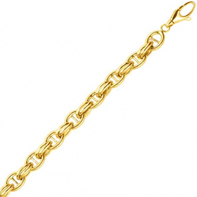 Bracelet or jaune 9 mm