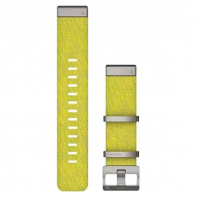 Bracelet QuickFit 22 mm Nylon tiss Jaune, Vert - Garmin
